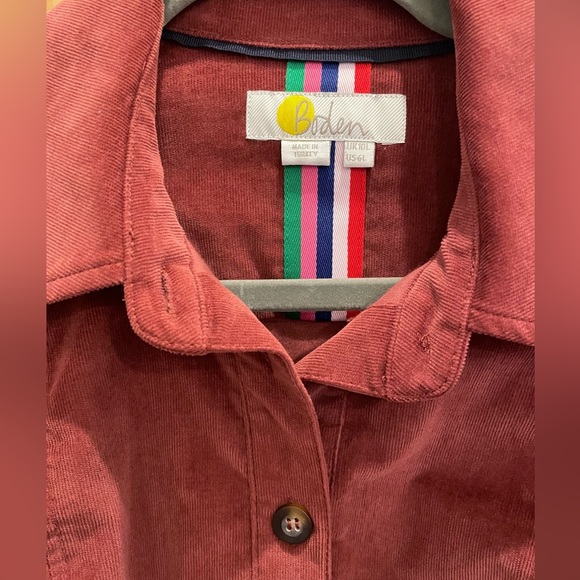 Boden Judith cord corduroy midi dress red oak 6 long - Picture 4 of 6